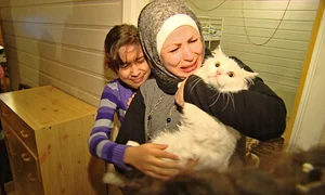 Şi a regăsit stăpâna după 3 luni jpeg