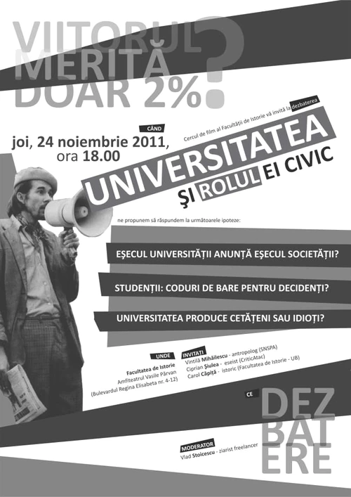 "Viitorul merită doar 2%?"