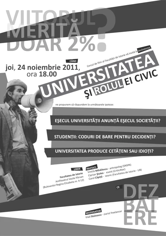 "Viitorul merită doar 2%?"