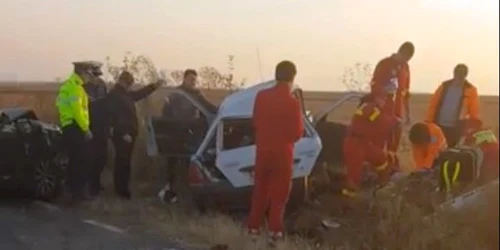 Accident pe DN24D în apropiere de Cuca FOTO captura video