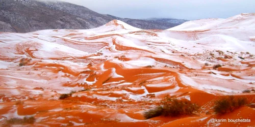 Ninsoare in Desertul Sahara FOTO gizmodo.com