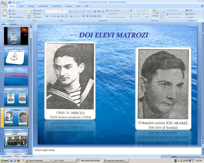 Actualii lupi de mare în primii ani de marinărie