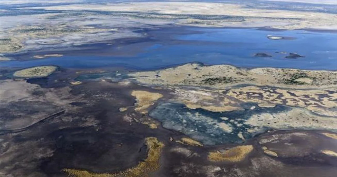 The Makgadikgadi Pans in Botswana Africa