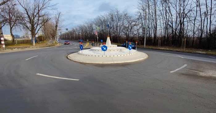 Sens giratoriu modular. FOTO Facebook Nicușor Dan