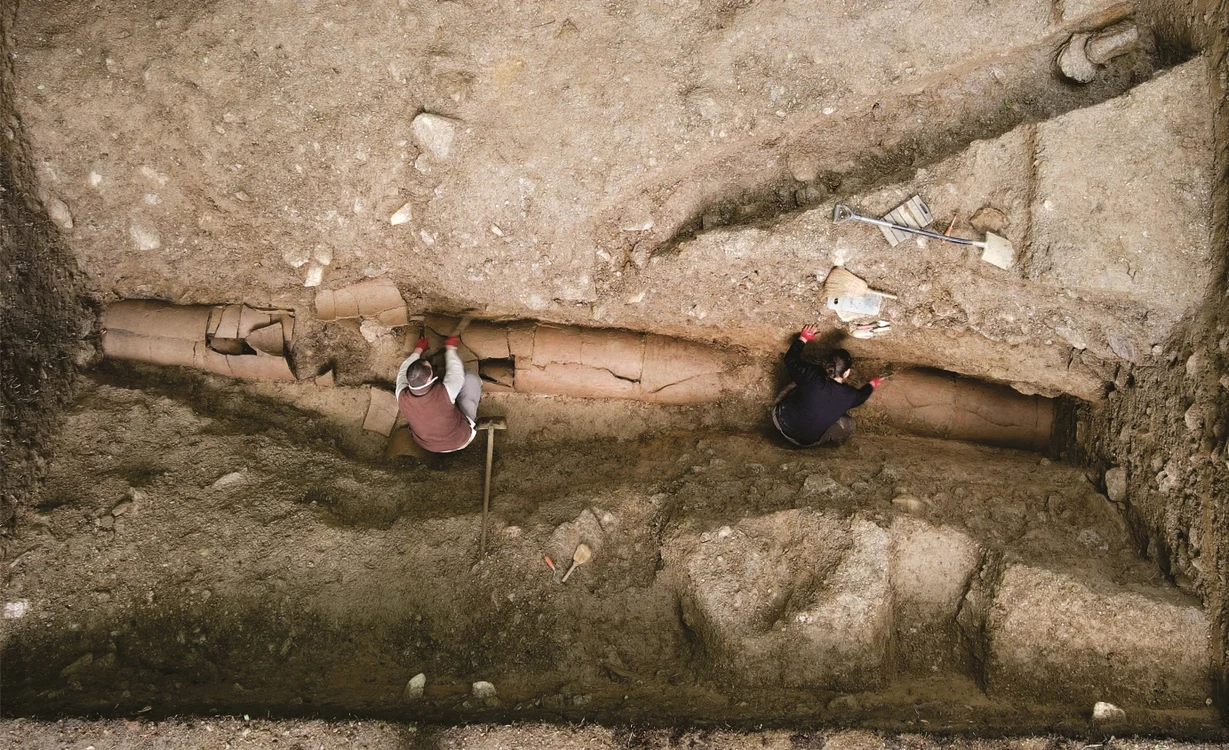 Conducta antică din Sarmizegetusa Regia. Foto: Facultatea de Istorie și Filosofie UBB