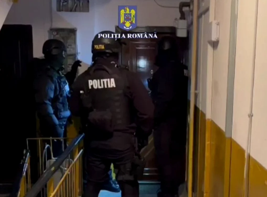 Percheziții în Argeș. FOTO Captură video IPJ Argeș