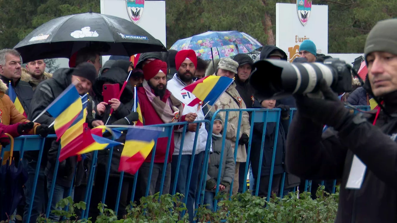 Manpreet și colegii lui au fost la parada de Ziua Națională. SURSA Iulian Bunilă