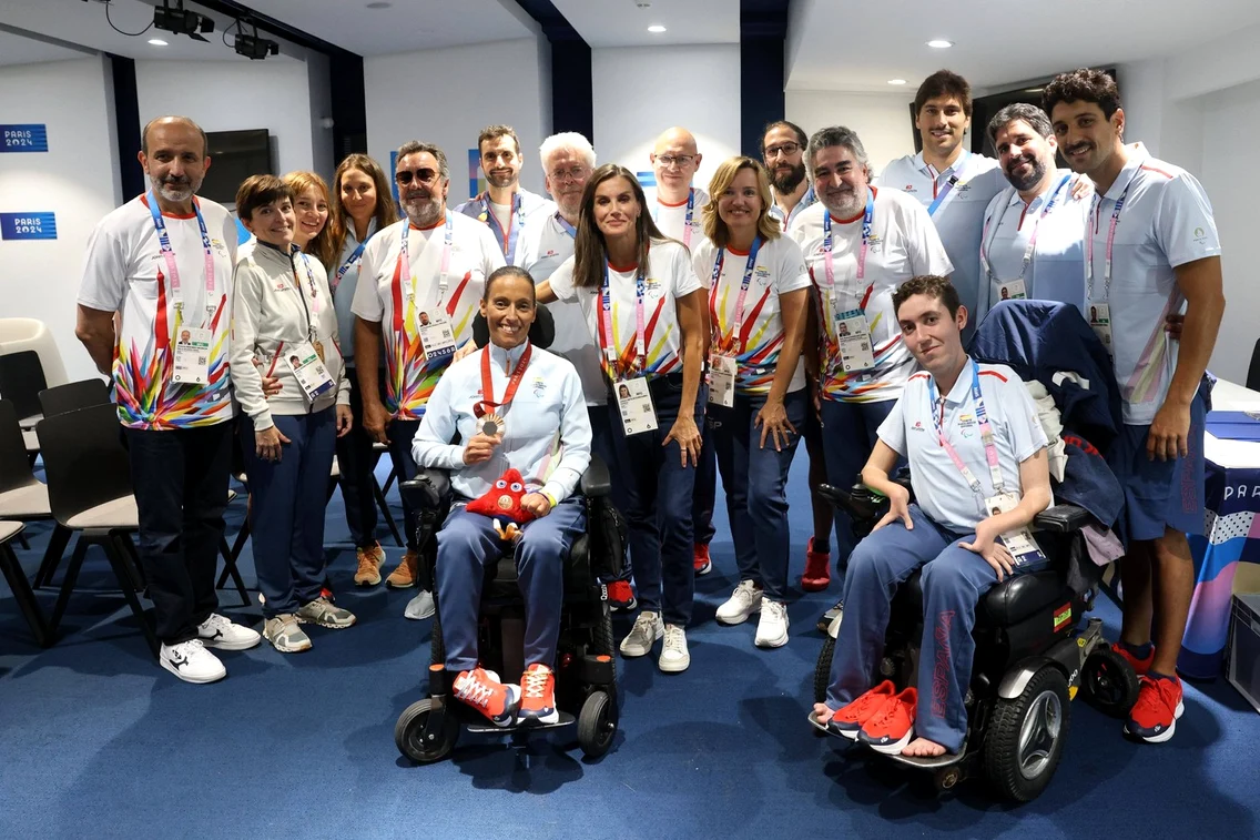 Regina Letizia la Jocurile Paralimpice de la Paris alături de sportivii Spaniei