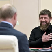 Ramzan Kadirov primit de Vladimir Putin la Novo Ogariovo FOTO EPA-EFE