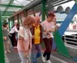 Irinel și Irina Columbeanu au întâmpinat-o pe Ramona la aeroport foto Click!