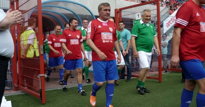Gheorghe Hagi în tricoul echipei Piast Gliwice