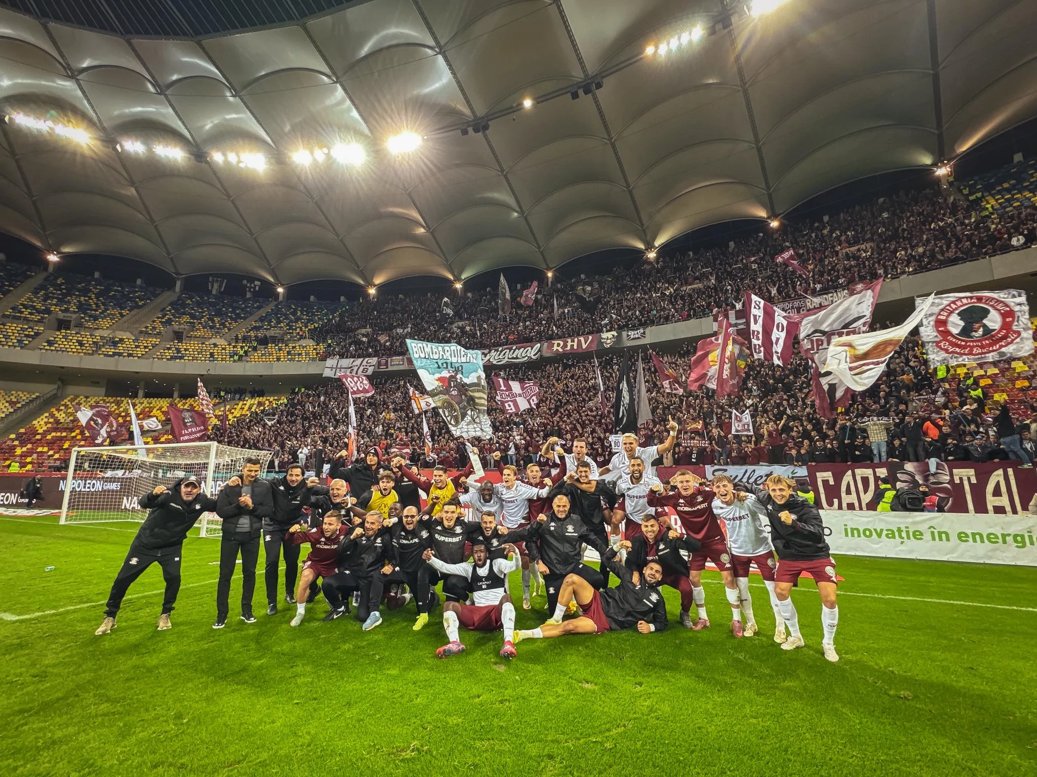 Portarul Aioani le-a scos peri albi dinamoviștilor. Rapid s-a impus într-un derby spectaculos