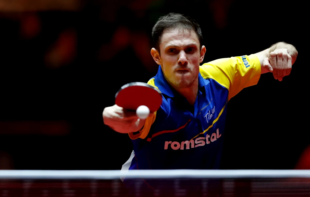 
    Ovidiu Ionescu este al 3-lea român medaliat în proba de simplu la CE de tenis de masăFoto: EPA  