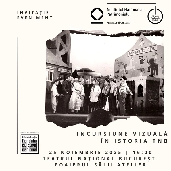„Incursiune vizuală în istoria TNB”, expoziție cu fotografii de arhivă din spectacolele Teatrului Național