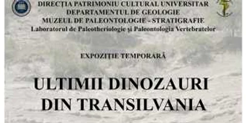 afisul expozitiei cu dinozauri cluj