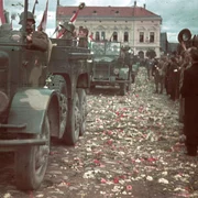 Intrarea trupelor maghiare în orașul Târgu Secuiesc, după Dictatul de la Viena (© Fortepan — ID 3974) 