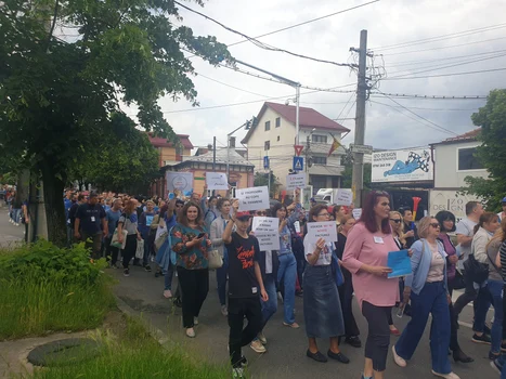 si copiii au participat la protest jpg