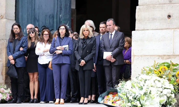 Brigitte Macron la inmormantarea din Paris a lui Jane Birkin  profimedia 0791571729 jpg