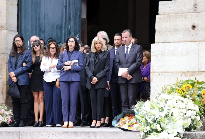 Brigitte Macron la inmormantarea din Paris a lui Jane Birkin  profimedia 0791571729 jpg