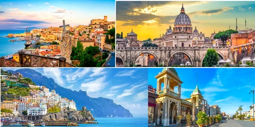 Italia de pe Coasta Amalfi la Roma Toscana și Coasta de Est Colaj Italia-it / DMS