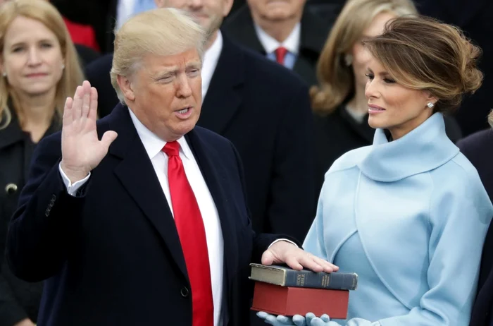 Trump, la jurământul din primul mandat FOTO: X