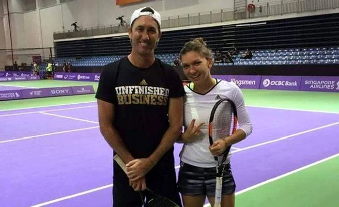 Simona Halep și Darren Cahill
