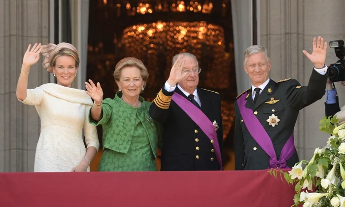 Regina Paola și Regele Albert al Belgiei, alături de Regina Mathilde și Regele Philippe, februarie 2013  profimedia 0589878952 jpg