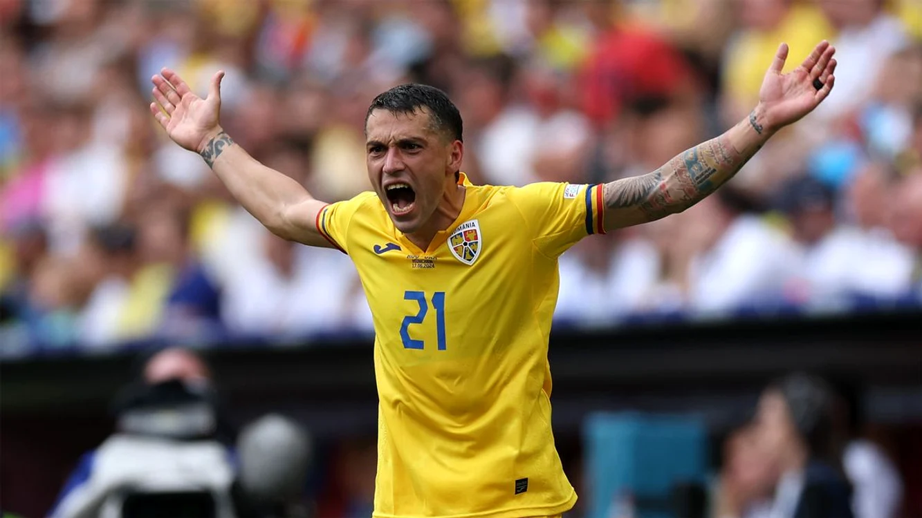 Nicolae Stanciu, cu o evoluție mai slabă în meciul România - Belgia. FOTO: Facebook