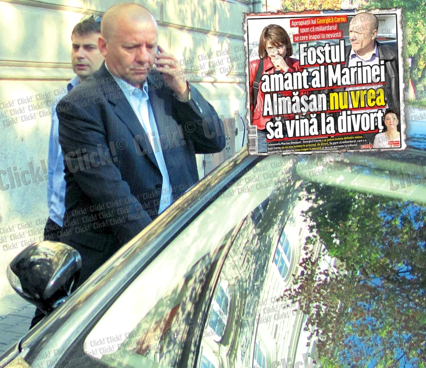 Click! v-a prezentat în ediţia de marţi faptul că Georgică Cornu îşi doreşte să se împace cu soţia şi că va evita să dea cu ochii de ea la tribunal