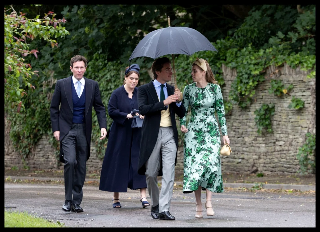 Jack Brooksbank, Prințesa Eugenie, Edoardo Mapelli Mozzi și Prințesa Beatrice la nunta lui Peter Phillips cu Harriet Sperling   profimedia 1108326521 jpg