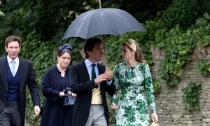 Jack Brooksbank, Prințesa Eugenie, Edoardo Mapelli Mozzi și Prințesa Beatrice la nunta lui Peter Phillips cu Harriet Sperling   profimedia 1108326521 jpg