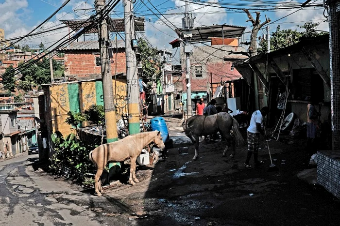 Un cartier sărac din Rio de Janeiro, BraziliaFoto: AFP