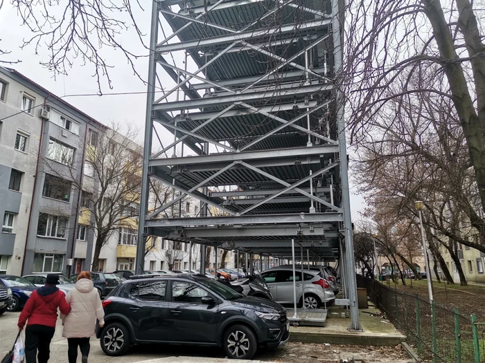 Primele parcări modulare din Slatina vor fi date în folosință FOTo: A.M.