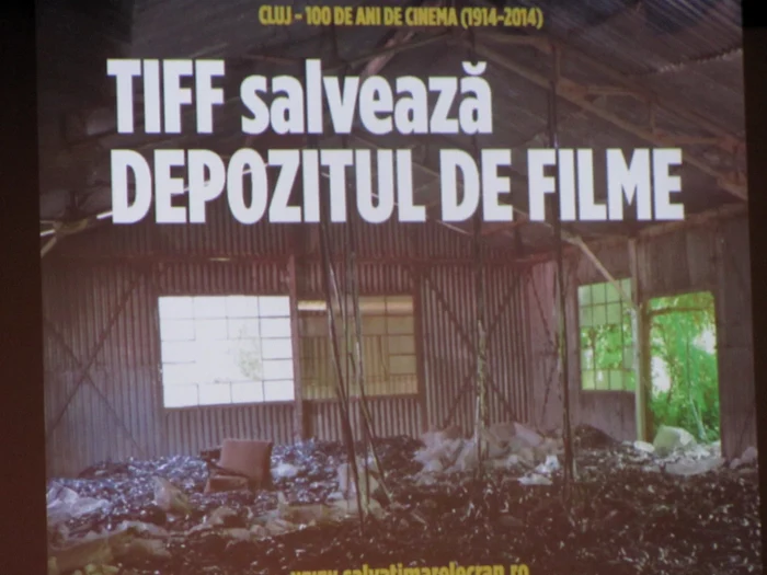 Unul dintre proiectele din acest an ale festivalului se numşete „TIFF salvează Depozitul de Filme“ FOTO: Florina Pop