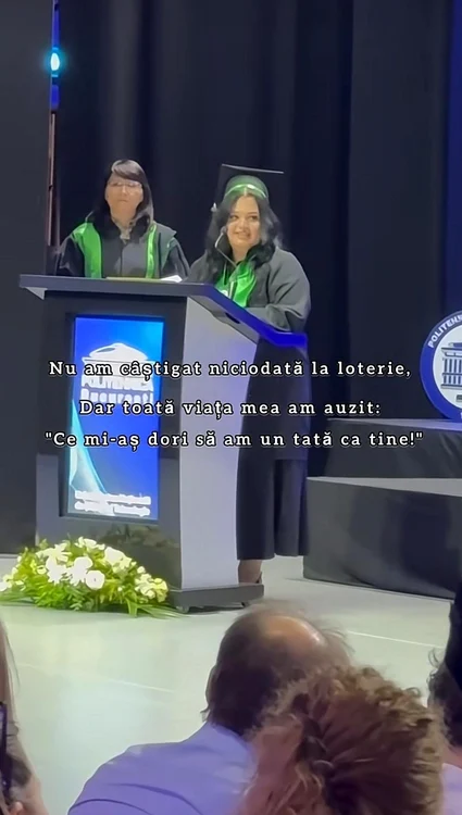Cel mai important moment din viața unei absolvente a avut un loc gol în sală/ sursa Tiktok