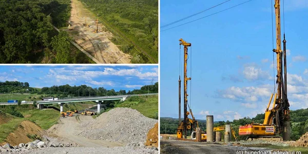 Autostrada Lugoj Deva, tronsonul cu tuneluri Holdea   Margina în șantier, iunie 2024, Foto Daniel Guță  jpg