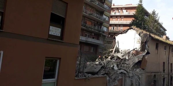 Explozie în Roma Foto Vigili del fuoco jpg