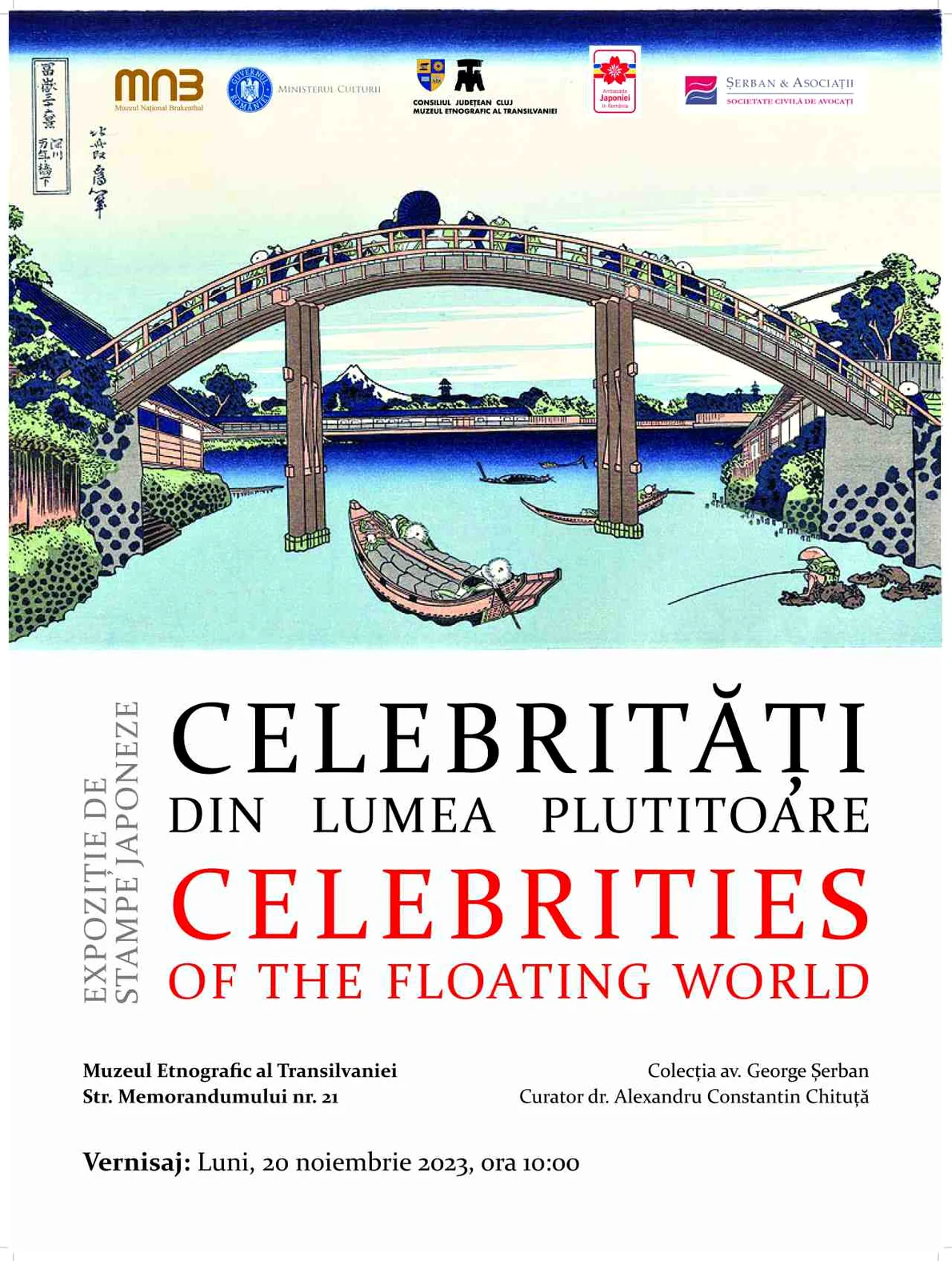 „Celebrități din lumea plutitoare” - expoziție de gravură japoneză