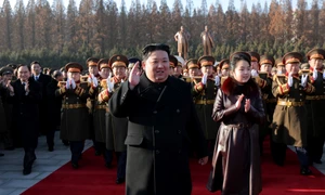 Kim Jong Un si fiica sa Kim Ju Ae, 9 februatrie 2024 Foto EPA EFE jpg