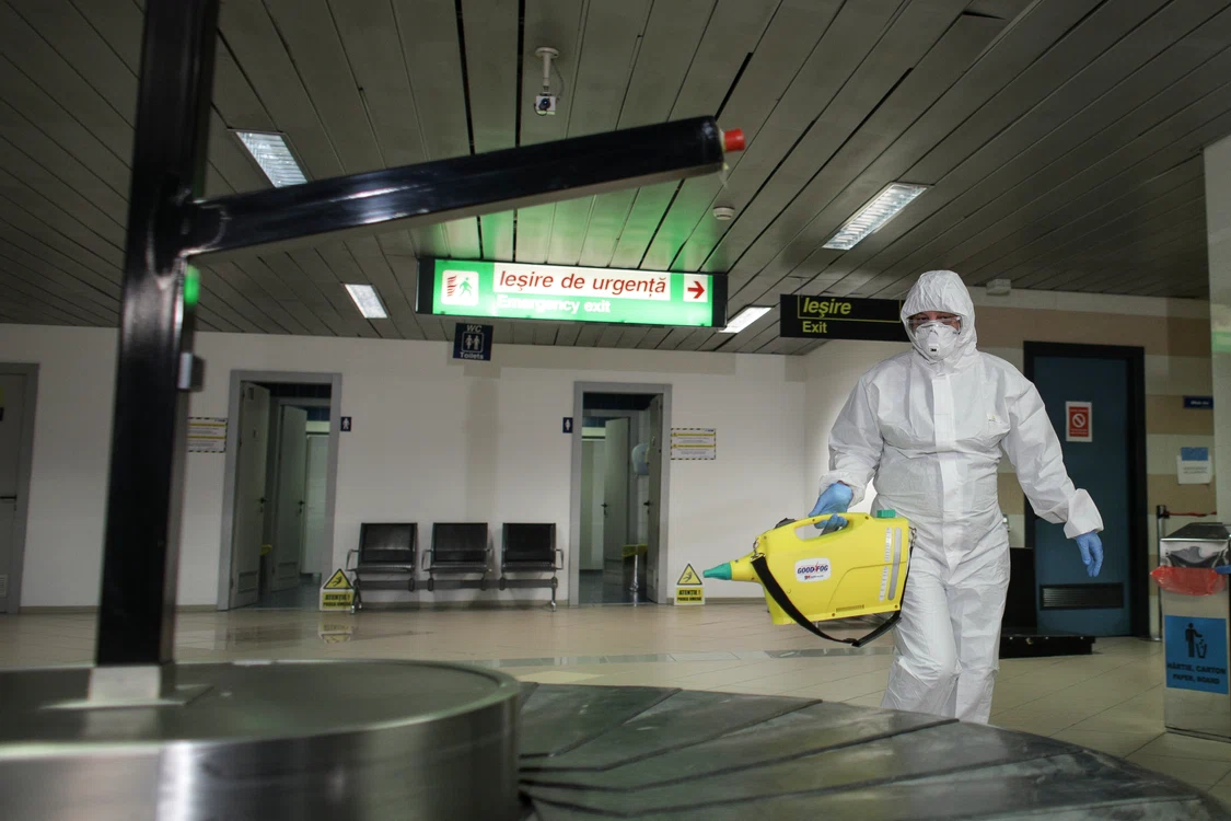 Aeroportul Otopeni a luat  măsuri speciale de igienizare