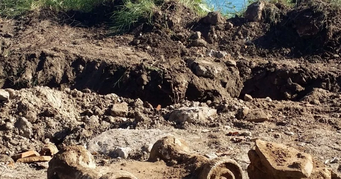 Capitel ionic - descoperire arheologică la Callatis Mangalia Foto Sorin Colesniuc