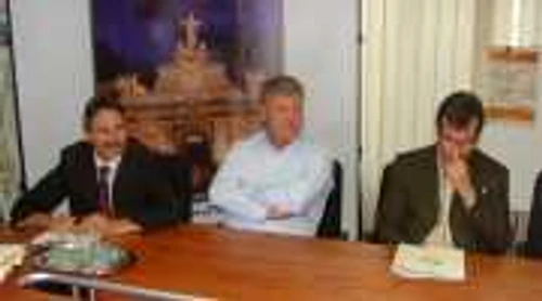 Mircea Vasilescu (dreapta), împreună cu Mircea Hava şi Ion Dumitrel