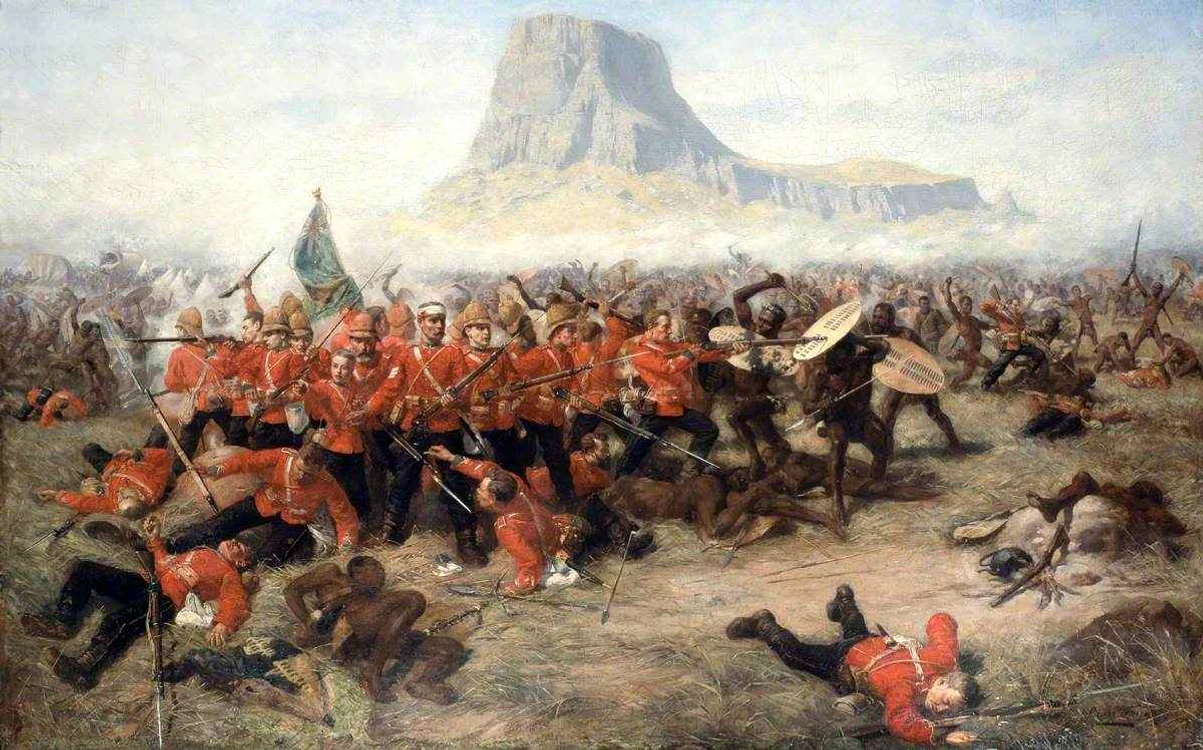 Soldații britanici sunt masacrați de zuluși