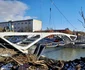 Construcția Pasarelei Gelu din Timișoara FOTO Ștefan Both