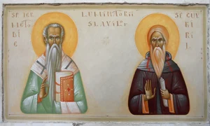 calendar ortodox 2022 11 mai sfintii chiril si metodie icoană de mihai coman JPG