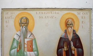 calendar ortodox 2022 11 mai sfintii chiril si metodie icoană de mihai coman JPG