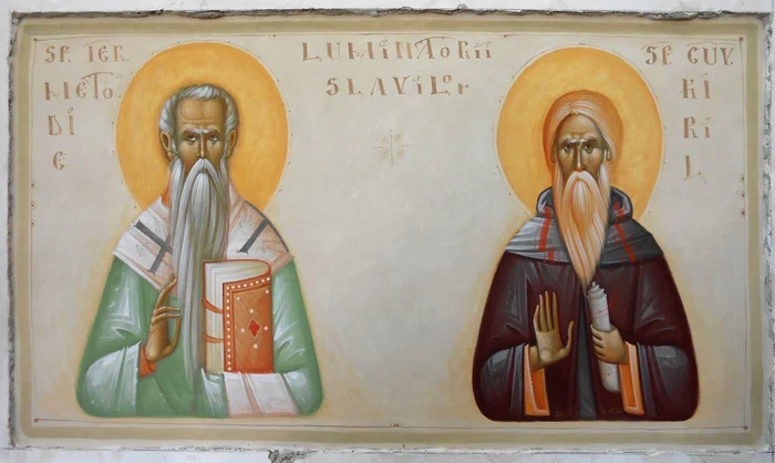 Sfinții Chiril și Metodie (icoană de Mihai Coman)