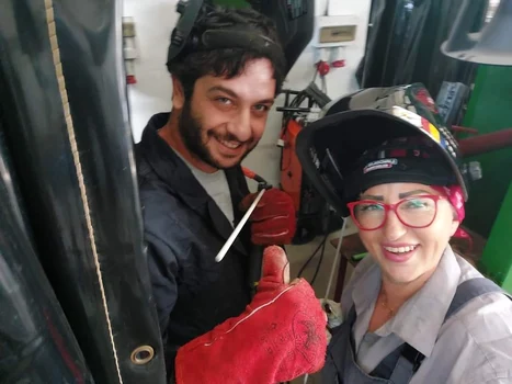 Elena Grigore, singura femeie sudor din Cipru / Foto: Facebook