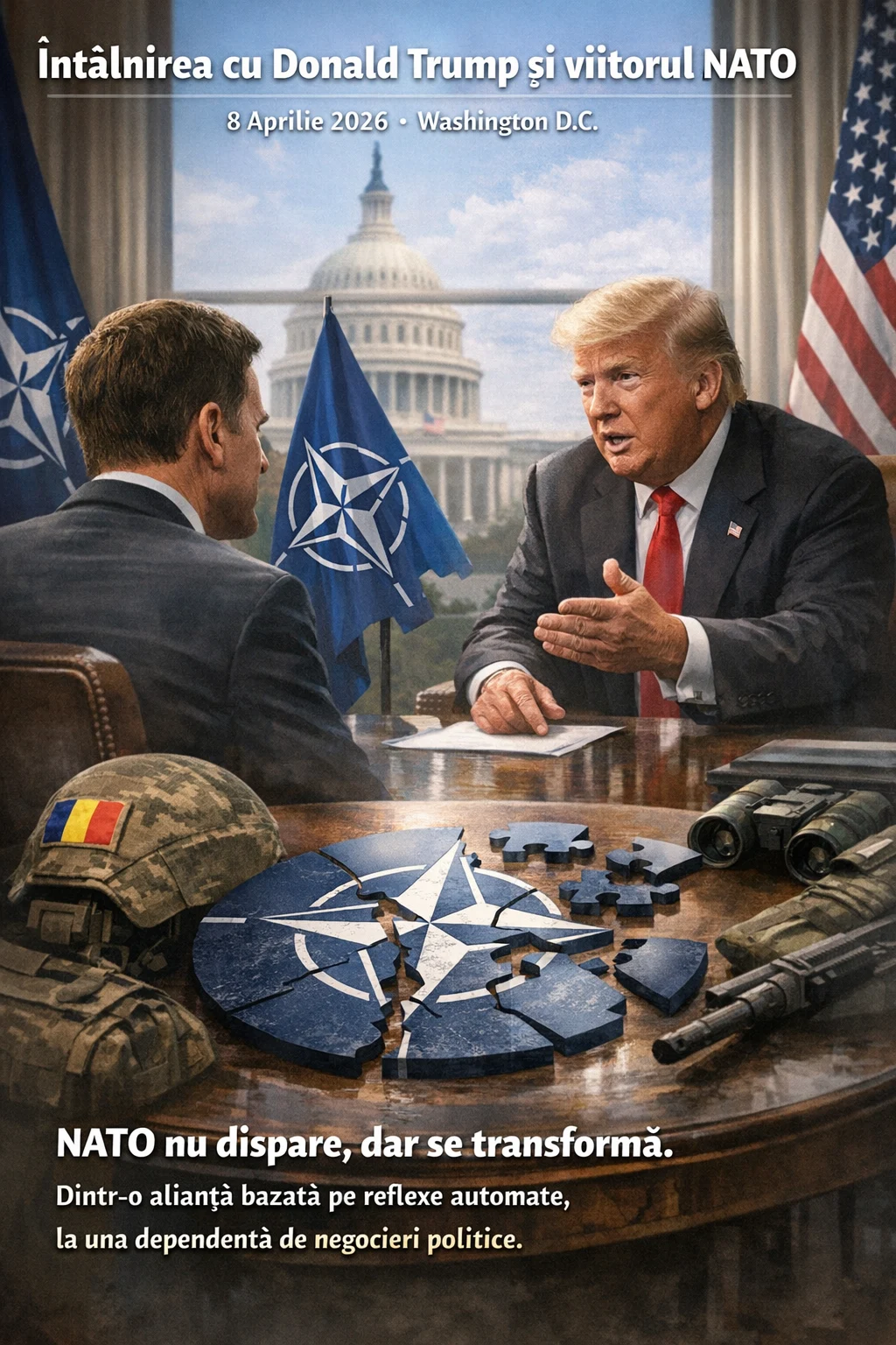 Întâlnirea cu Donald Trump și viitorul NATO (8 Aprilie 2026, Washington D.C.)