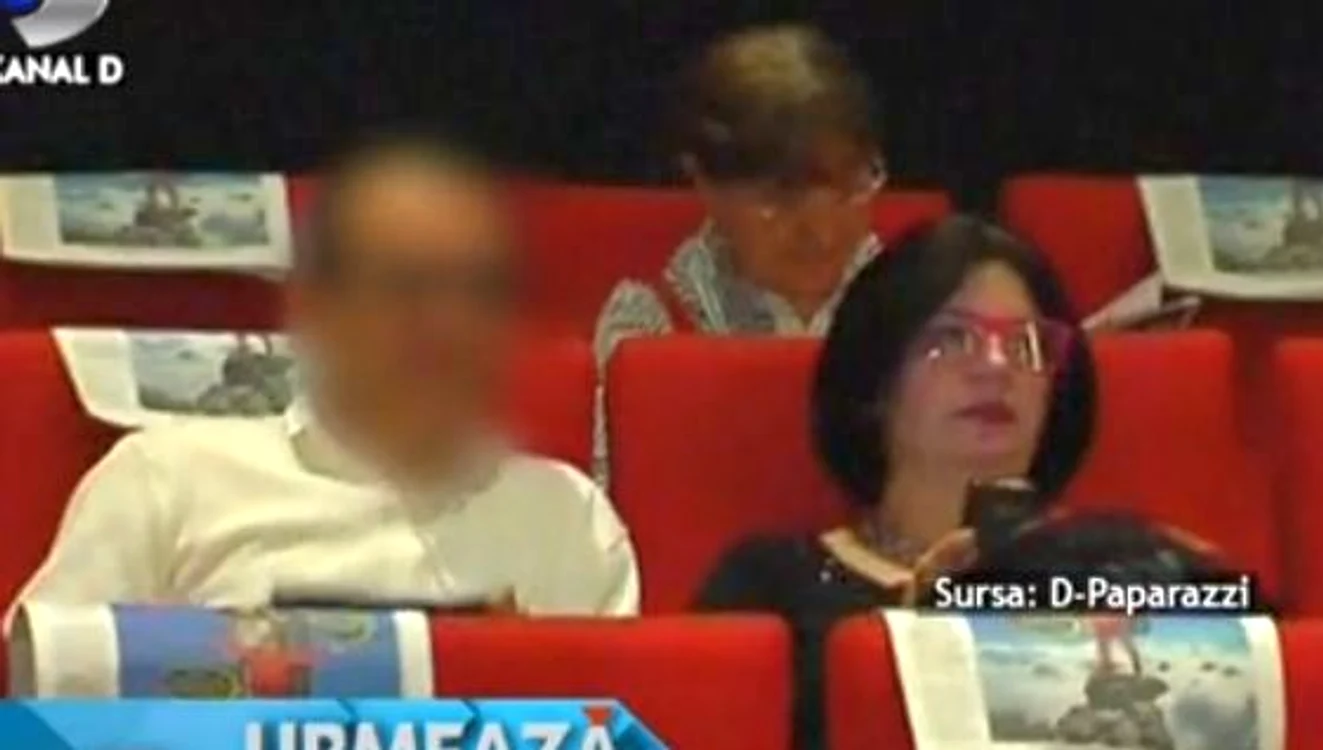 Magda Catone şi bărbatul misterios, la cinema. (captură Pro TV)